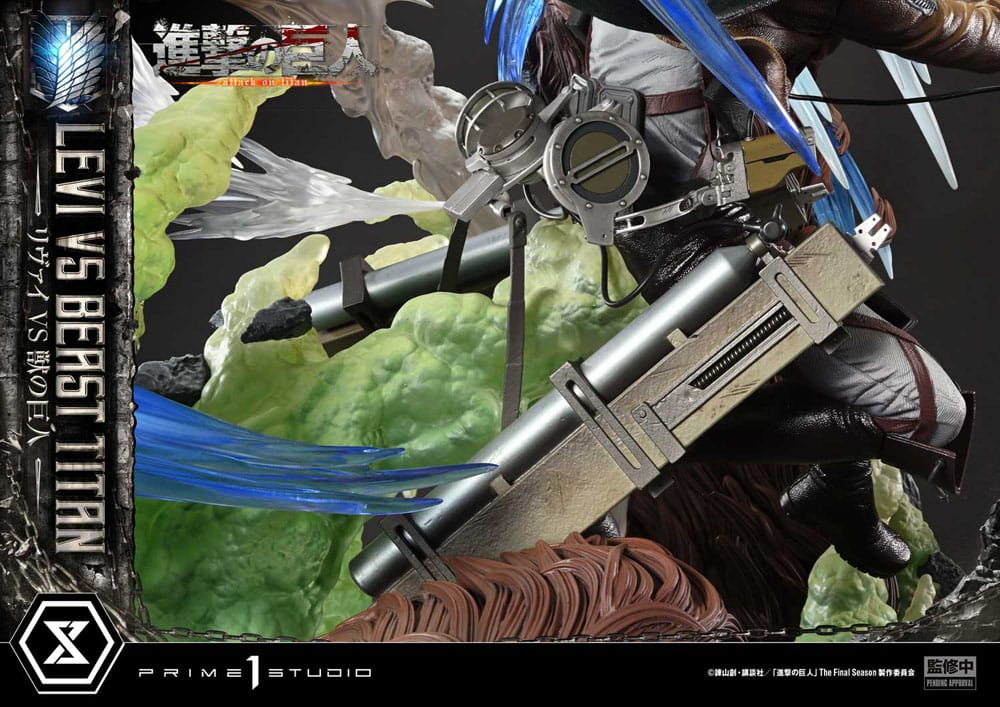 Attack on Titan Levi Versus Beast Titan 73 cm 1/4 Ultimate Premium Masterline Series Statue