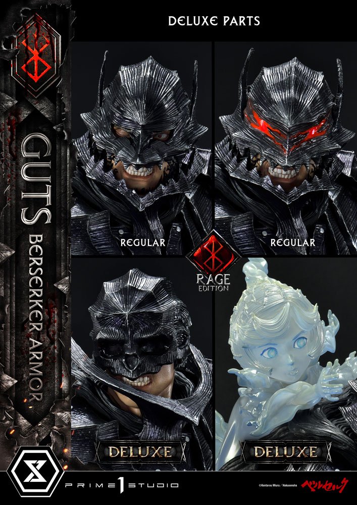 Berserk Guts Berserker Armor Rage Edition 67 cm 1/4 Deluxe Version Statue