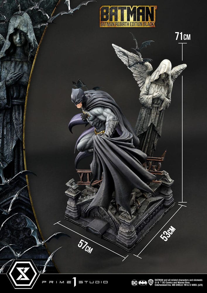 Batman Rebirth Edition Black 71 cm 1/4 Ultimate Premium Masterline Series Statue