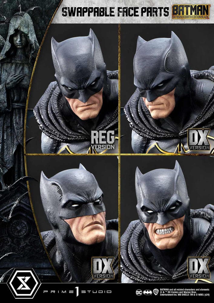 Batman Rebirth Edition Black 71 cm 1/4 Ultimate Premium Masterline Series Statue Deluxe Version