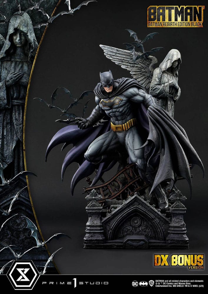 Batman Rebirth Edition Black 71 cm 1/4 Ultimate Premium Masterline Series Statue Deluxe Bonus Version