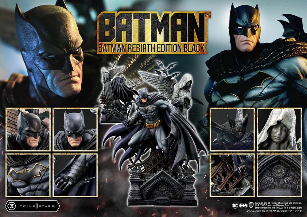 Batman Rebirth Edition Black 71 cm 1/4 Ultimate Premium Masterline Series Statue Deluxe Bonus Version