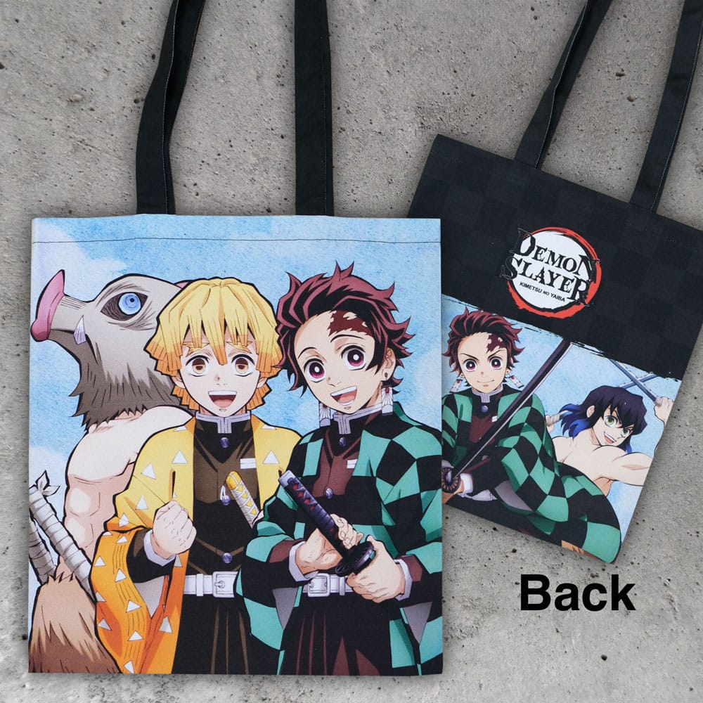 Demon Slayer: Kimetsu no Yaiba Inosuke, Zenitsu, Tanjiro Tote Bag