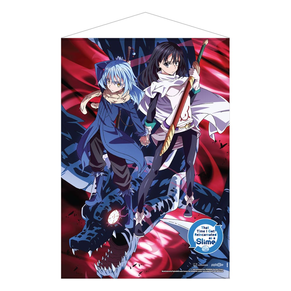 That Time I Got Reincarnated as a Slime Rimuru, Shizue and Veldora The Storm Dragon 50 x 70 cm Wallscroll