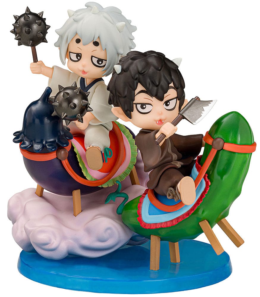 Hozuki no Reitetsu Hakotoniwa Karauri & Nasubi 12 cm PVC Statue