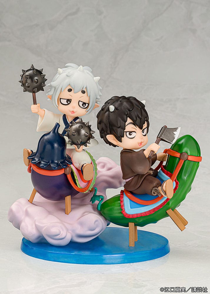 Hozuki no Reitetsu Hakotoniwa Karauri & Nasubi 12 cm PVC Statue