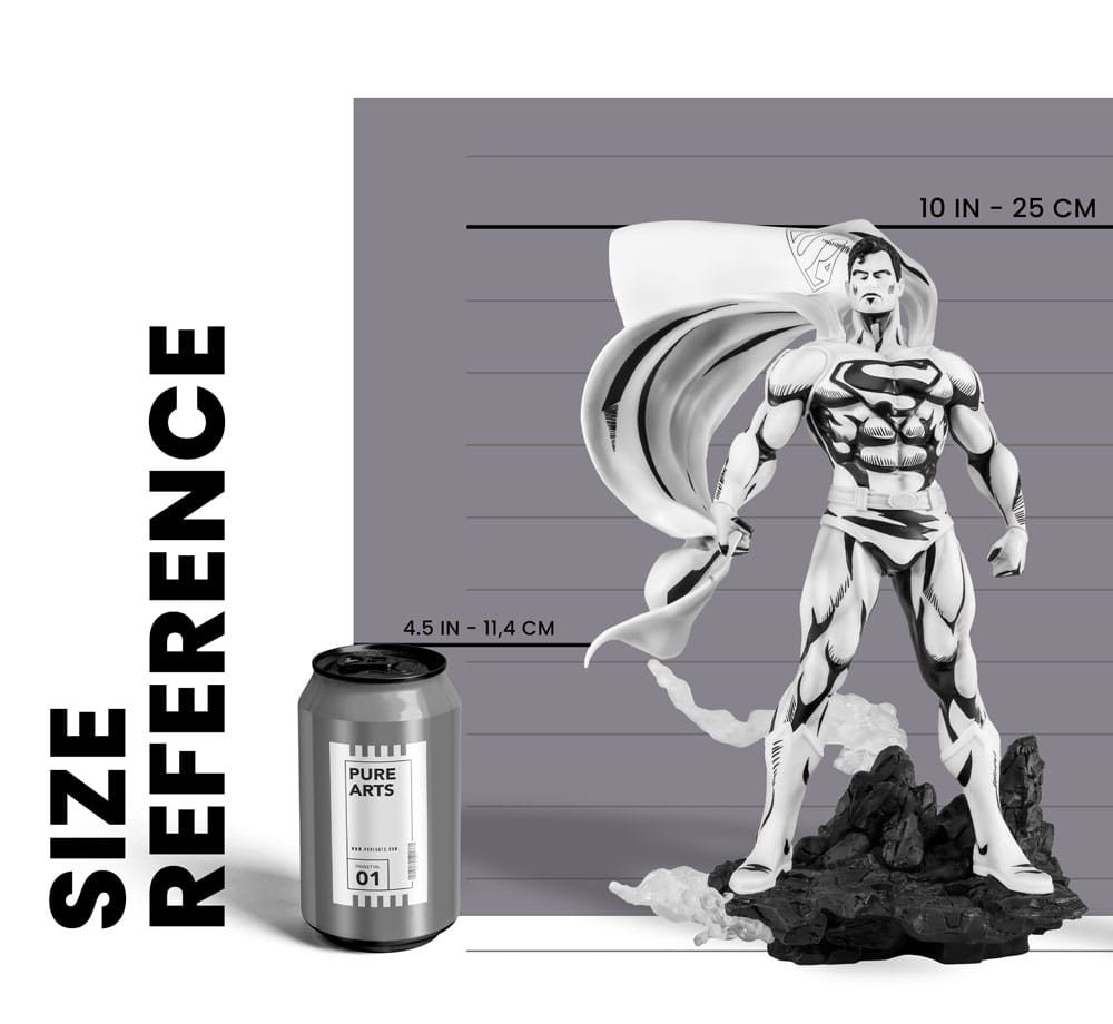 Batman: Superman Black & White Version 30 cm 1/8 PVC Statue