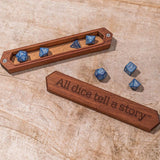 Q Workshop Sapelli All dice tell a story Dice Box