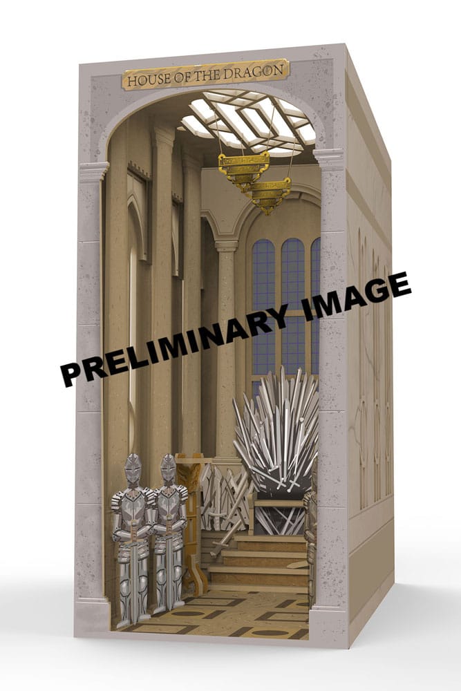 House of the Dragon Tiny Adventures Book Nook Iron Throne 23 cm Mini Diorama