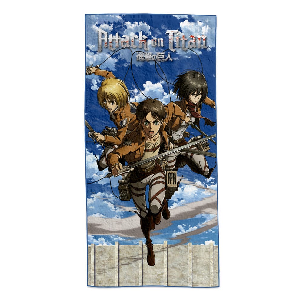 Attack on Titan: Eren, Mikasa & Armin 150 x 75 cm Towel