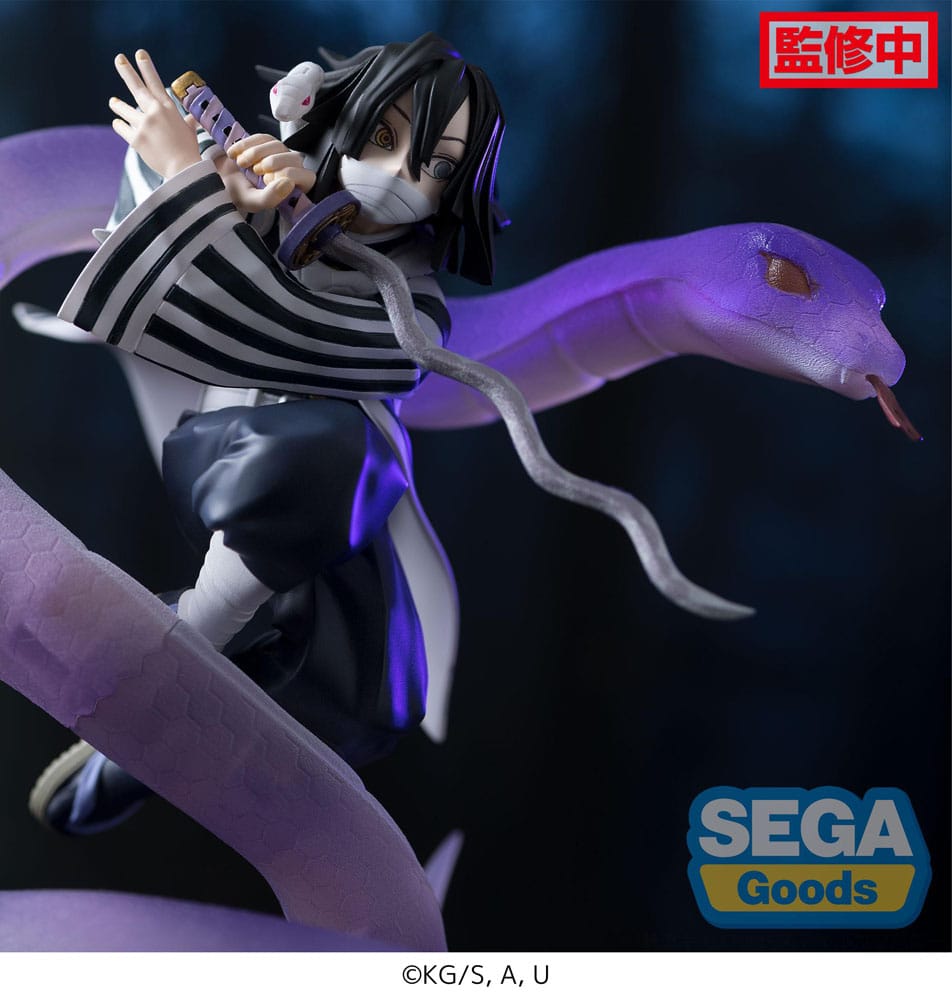 Demon Slayer: Kimetsu no Yaiba Xross Link Anime Obanai Iguro Hashira Training Arc 14 cm PVC Statue