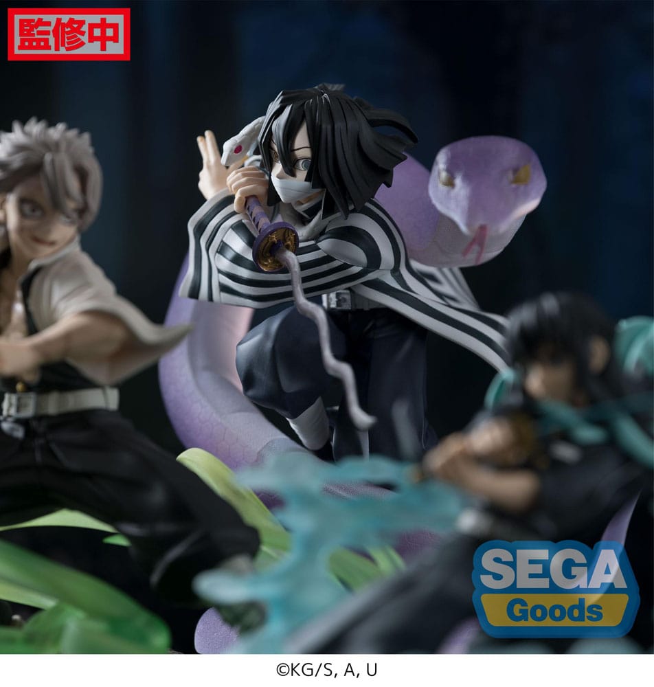 Demon Slayer: Kimetsu no Yaiba Xross Link Anime Obanai Iguro Hashira Training Arc 14 cm PVC Statue