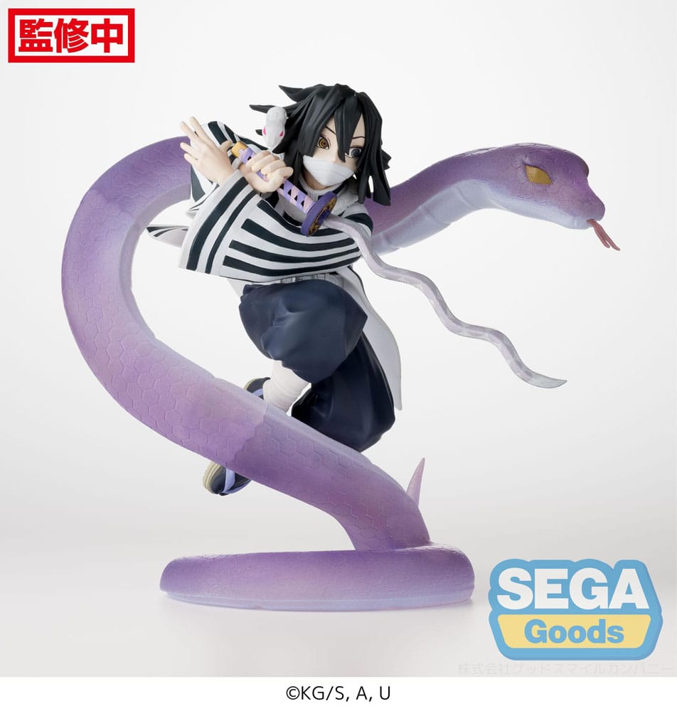 Demon Slayer: Kimetsu no Yaiba Xross Link Anime Obanai Iguro Hashira Training Arc 14 cm PVC Statue