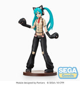 Hatsune Miku Project DIVA Arcade Future Tone SPM Hatsune Miku Kitty Cat 23 cm PVC Statue