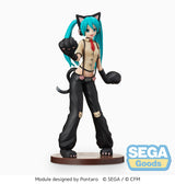 Hatsune Miku Project DIVA Arcade Future Tone SPM Hatsune Miku Kitty Cat 23 cm PVC Statue