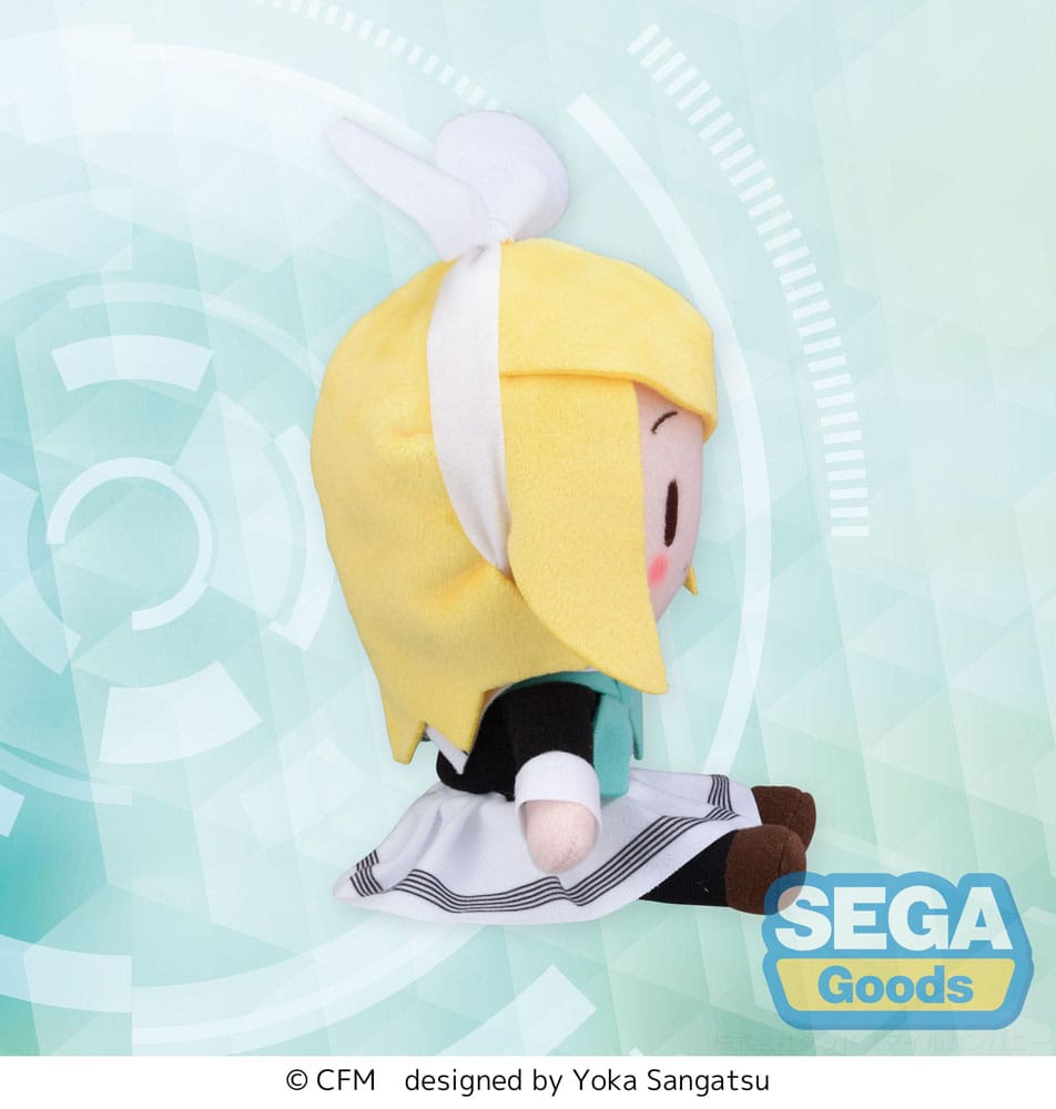 Character Vocal Series 02 Kagamine Rin/Len Fuwa Petit Kagamine Rin Uniform Ver. (EX) 16 cm Mini Plush Figure