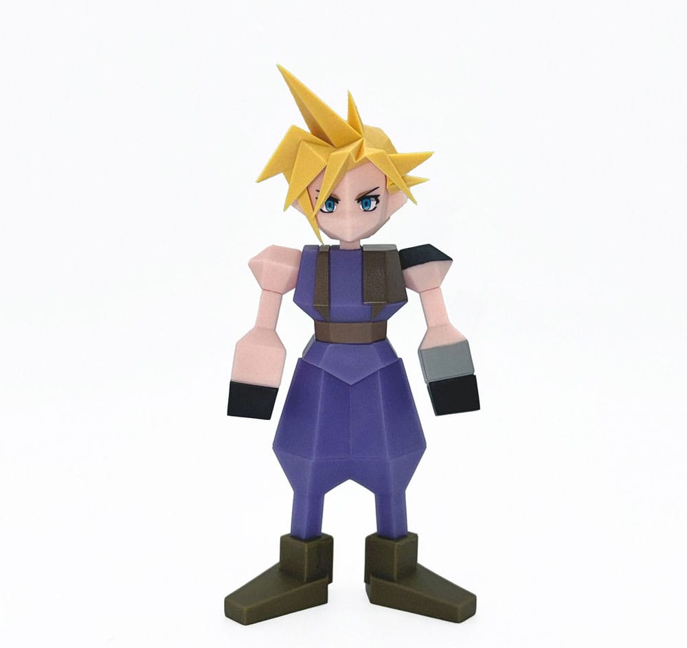 Final Fantasy VII Polygon Cloud Strife 15 cm Vinyl Figure