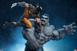 Marvel Grey Hulk vs Wolverine 58 cm Statue