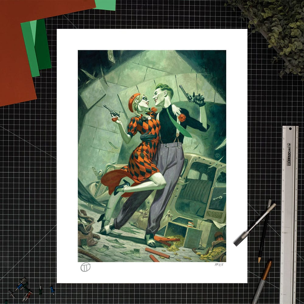 DC Comics Harley Quinn & The Joker Lawless Love 46 x 61 cm Unframed Art Print