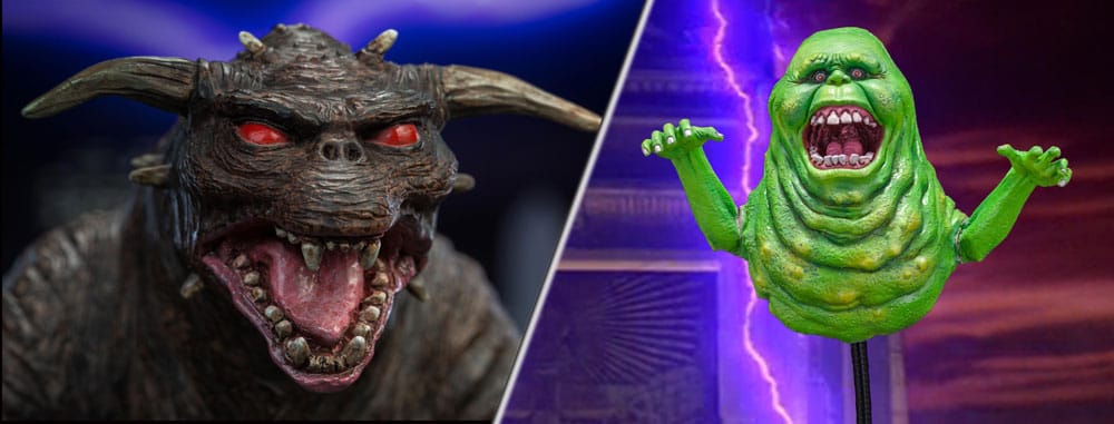 Ghostbusters Slimer (Normal) & Zuul (Normal) 12cm 1/8 Scale Statue Twin Pack