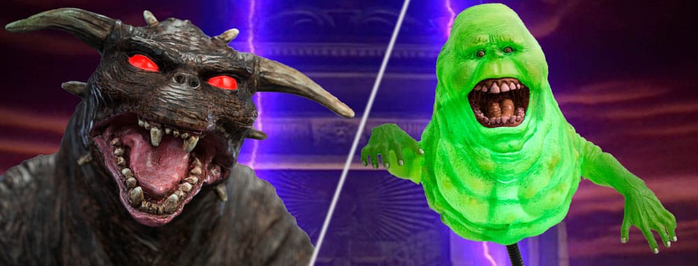 Ghostbusters Slimer (Deluxe) & Zuul (Deluxe) 12cm 1/8 Scale Statue Twin Pack