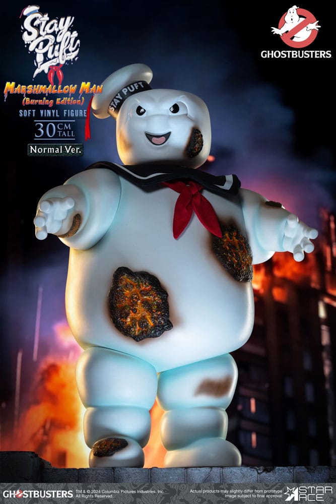 Ghostbusters Stay Puft Marshmallow Man Burning Edition Normal Version 30 cm Soft Vinyl Statue