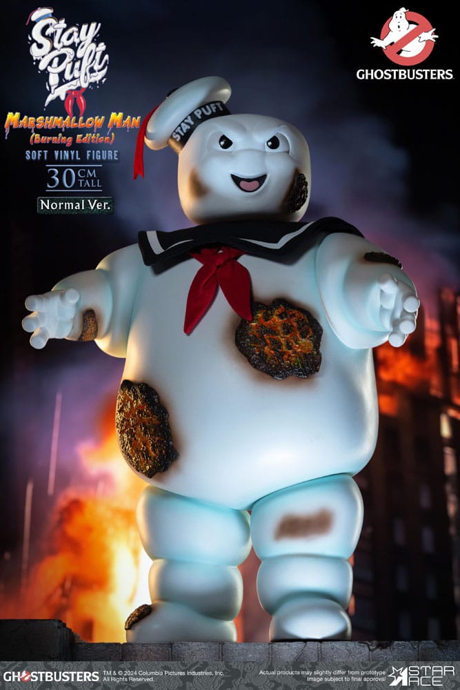 Ghostbusters Stay Puft Marshmallow Man Burning Edition Normal Version 30 cm Soft Vinyl Statue