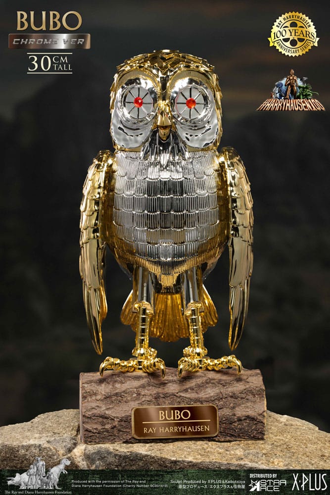 Bubo the Mechanical Owl Soft Ray Harryhausen's Bubo Chrome Ver. 30 cm Vinyl Statue