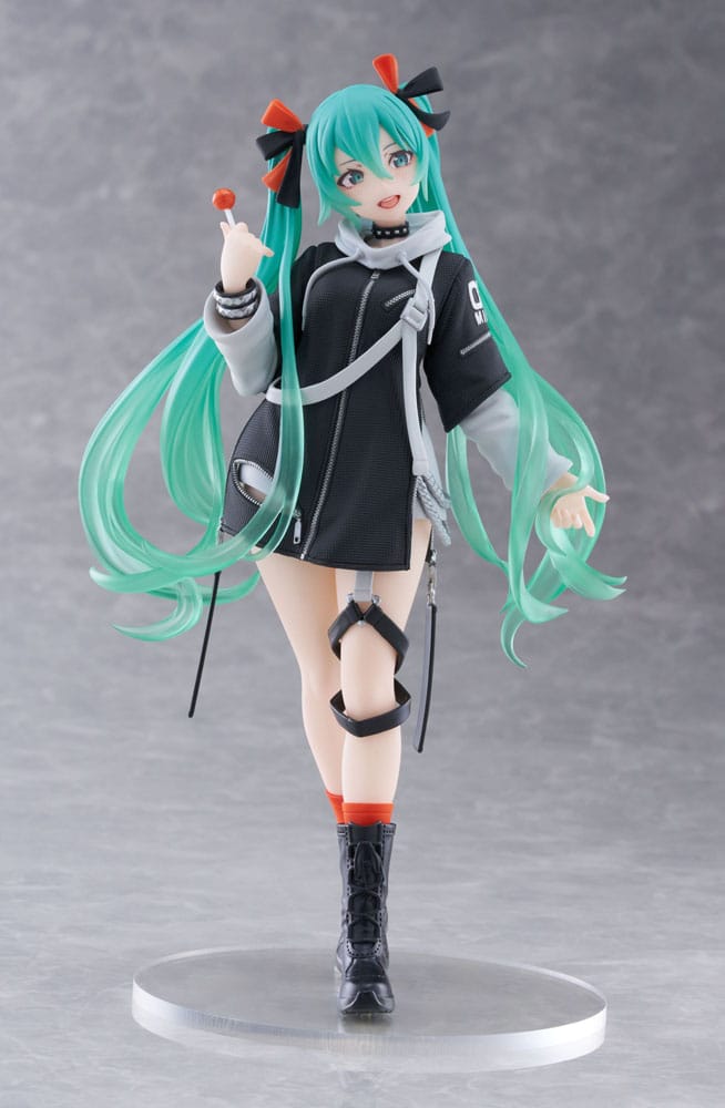 Hatsune Miku Wonderland Fashion Punk Ver. 18 cm PVC Statue