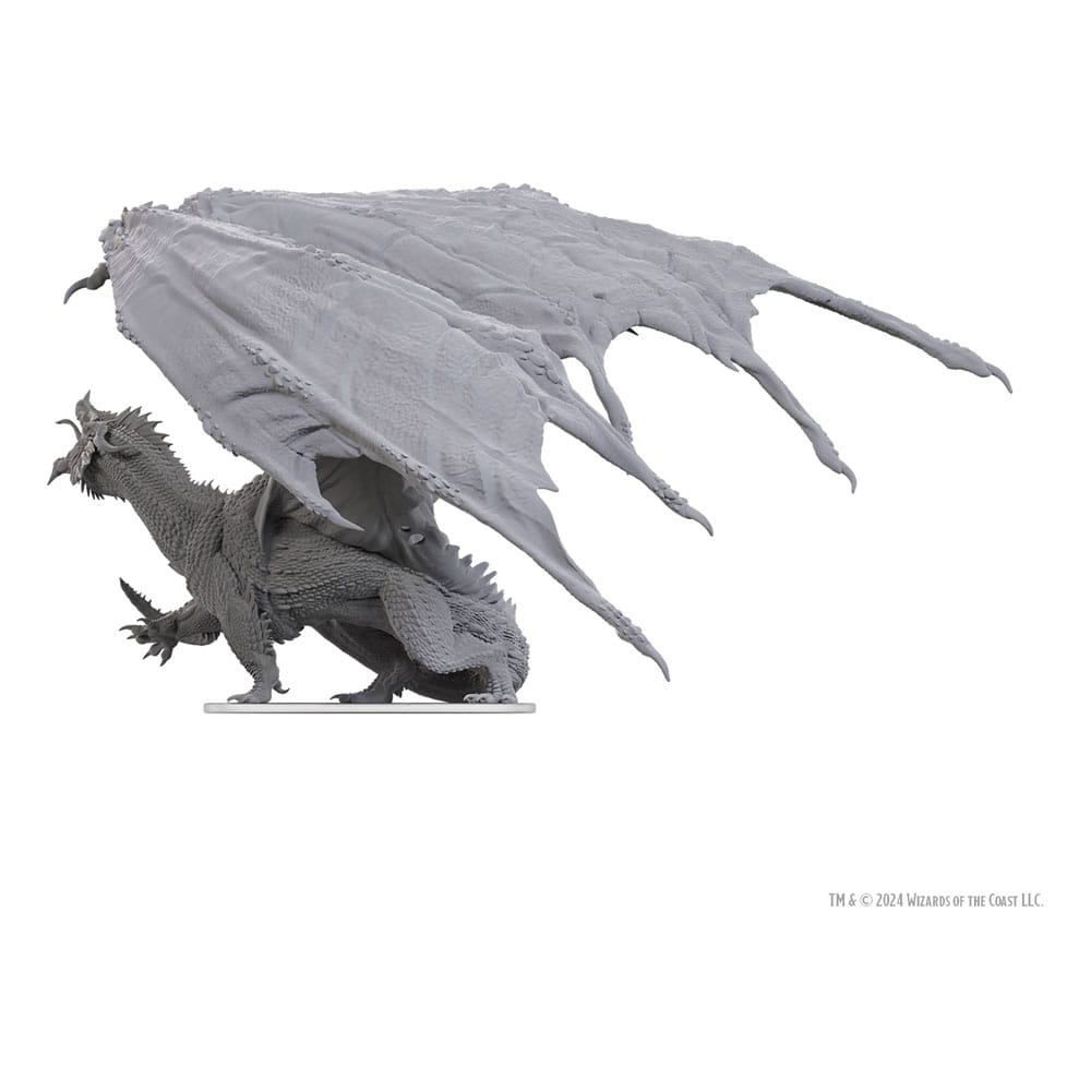 D&D Nolzur's Marvelous Miniatures Adult Red Dragon Tyrant 18 cm Unpainted Miniature Figure