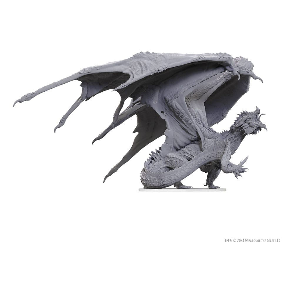 D&D Nolzur's Marvelous Miniatures Adult Red Dragon Tyrant 18 cm Unpainted Miniature Figure