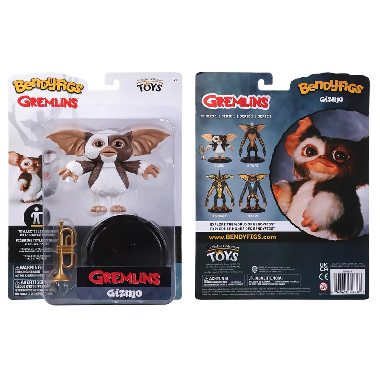 Noble Collection Gremlins: Gizmo Bendyfig Figure