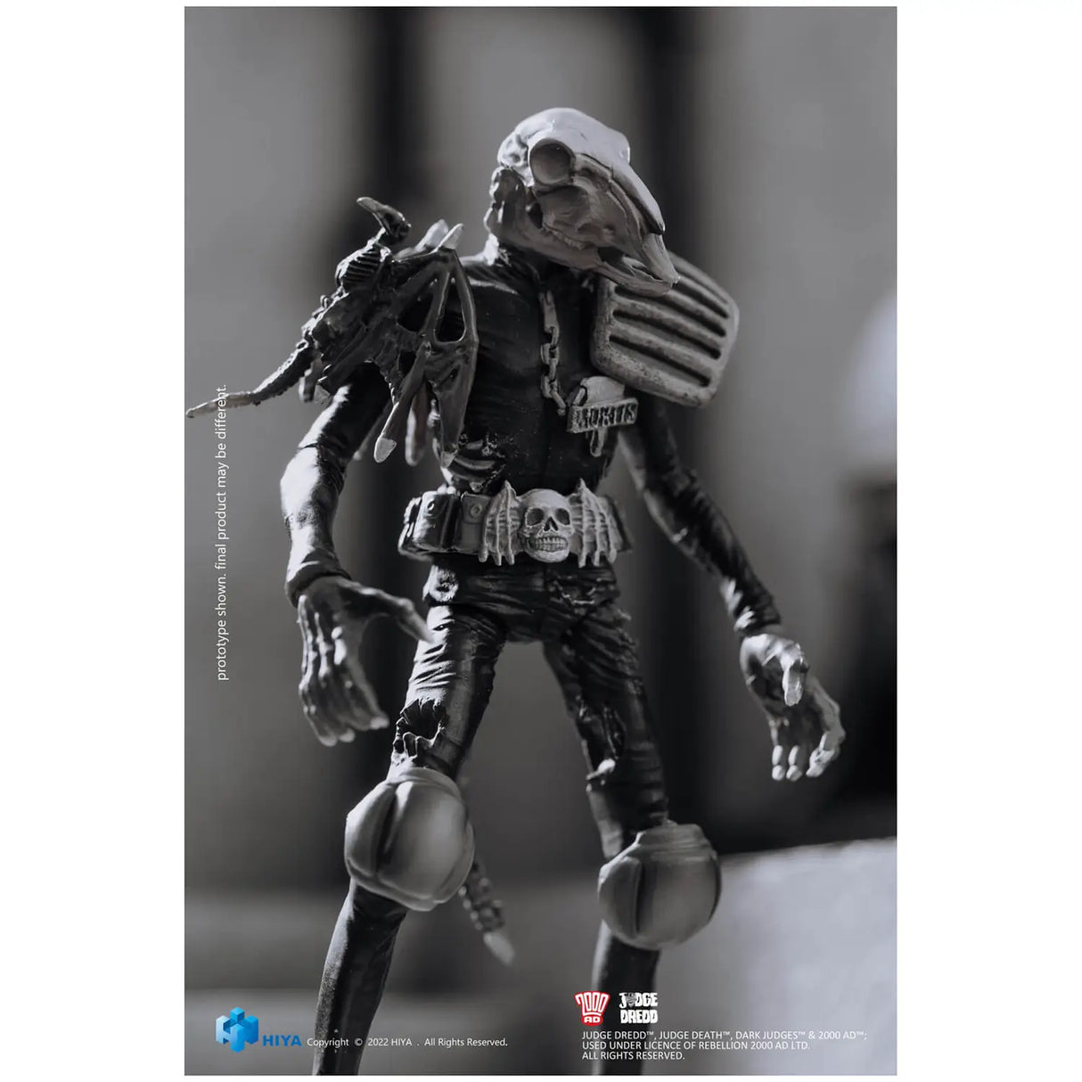 Judge Dredd Black and White Judge Mortis Exquisite Mini 1:18 Scale Figure