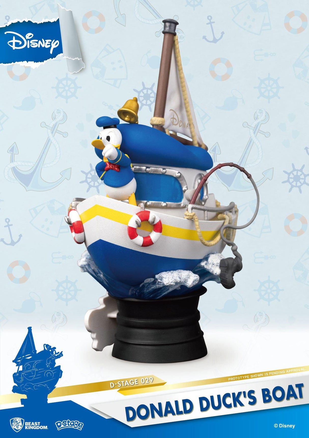 Disney Summer Series D-Stage PVC Diorama  Donald Duck's Boat 15 cm