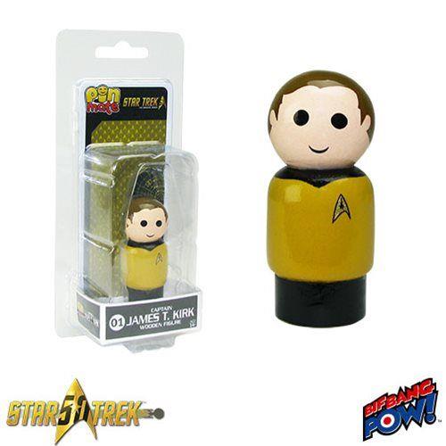 Pin Mates Star Trek Captain James T. Kirk Wooden Figure