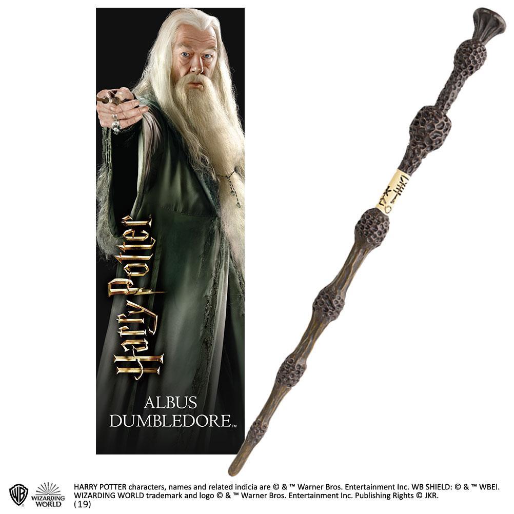 The Noble Collection Dumbledore The Elder Wand With 3D Bookmark