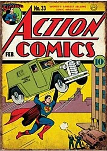 DC Comics Action Comics Superman Metal Sign