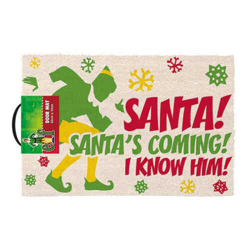 Official Elf (Santa's Coming) Door Mat